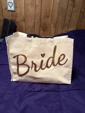 Sequin Bride Tote Bag